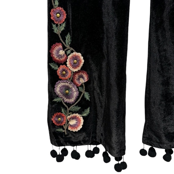 NWT REVOLVE TULAROSA Huntington Pant Black Velvet S - Picture 8 of 10